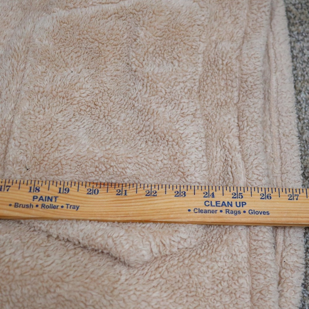PINK‎ Victoria's Secret Sherpa Teddy Fleece Hoodie XS Beige Quarter Zip Pullover - Picture 12 of 12